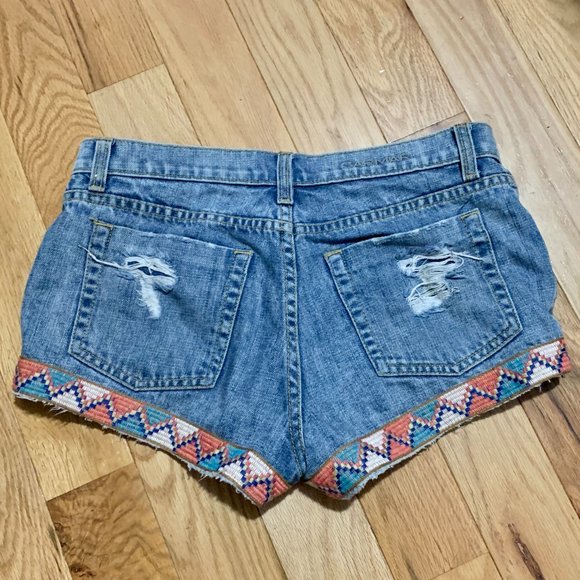 LF Stores Carmar Embroidered Denim Shorts - Picture 2 of 8